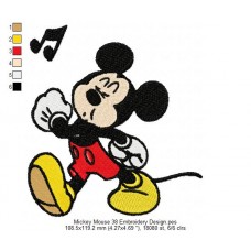 Mickey Mouse 38 Embroidery Design